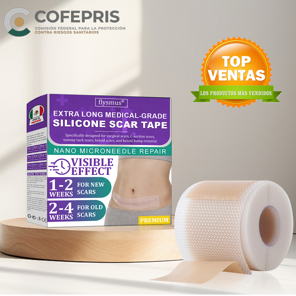 Flysmus® Cinta Nano-Heal: Adiós Cicatrices, Piel Radiante y Suave