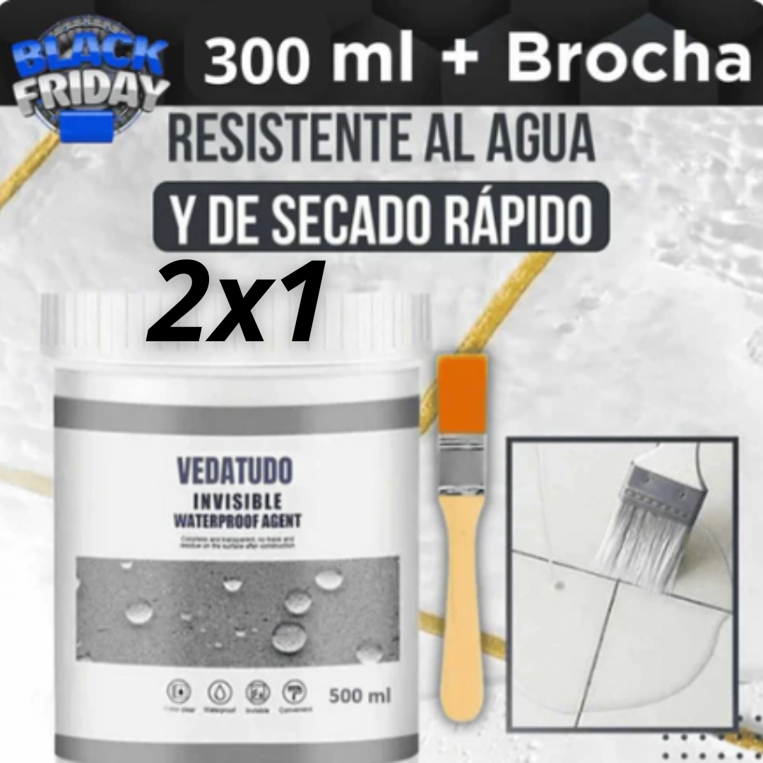 (2X1) Sellador Impermeabilizante Transparente con Durabilidad de 10 años