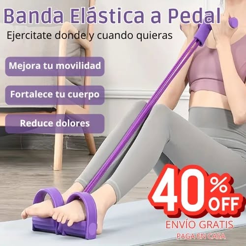 !PULL REDUCER! Banda de Ejercicios con Pedal (Mejora tu Cuerpo desde Casa)