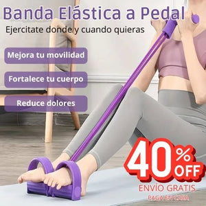 !PULL REDUCER! Banda de Ejercicios con Pedal (Mejora tu Cuerpo desde Casa)