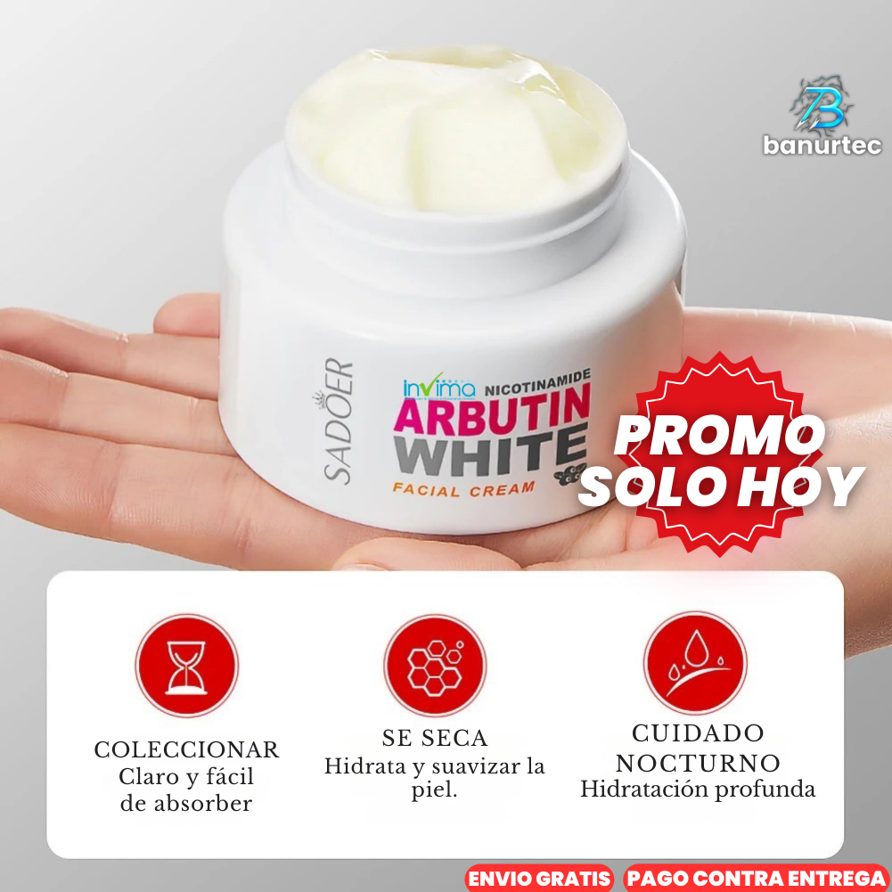 Oferta Especial: ArbutinWhite™  Crema Blanqueadora De Nicotinamida y Arbutina