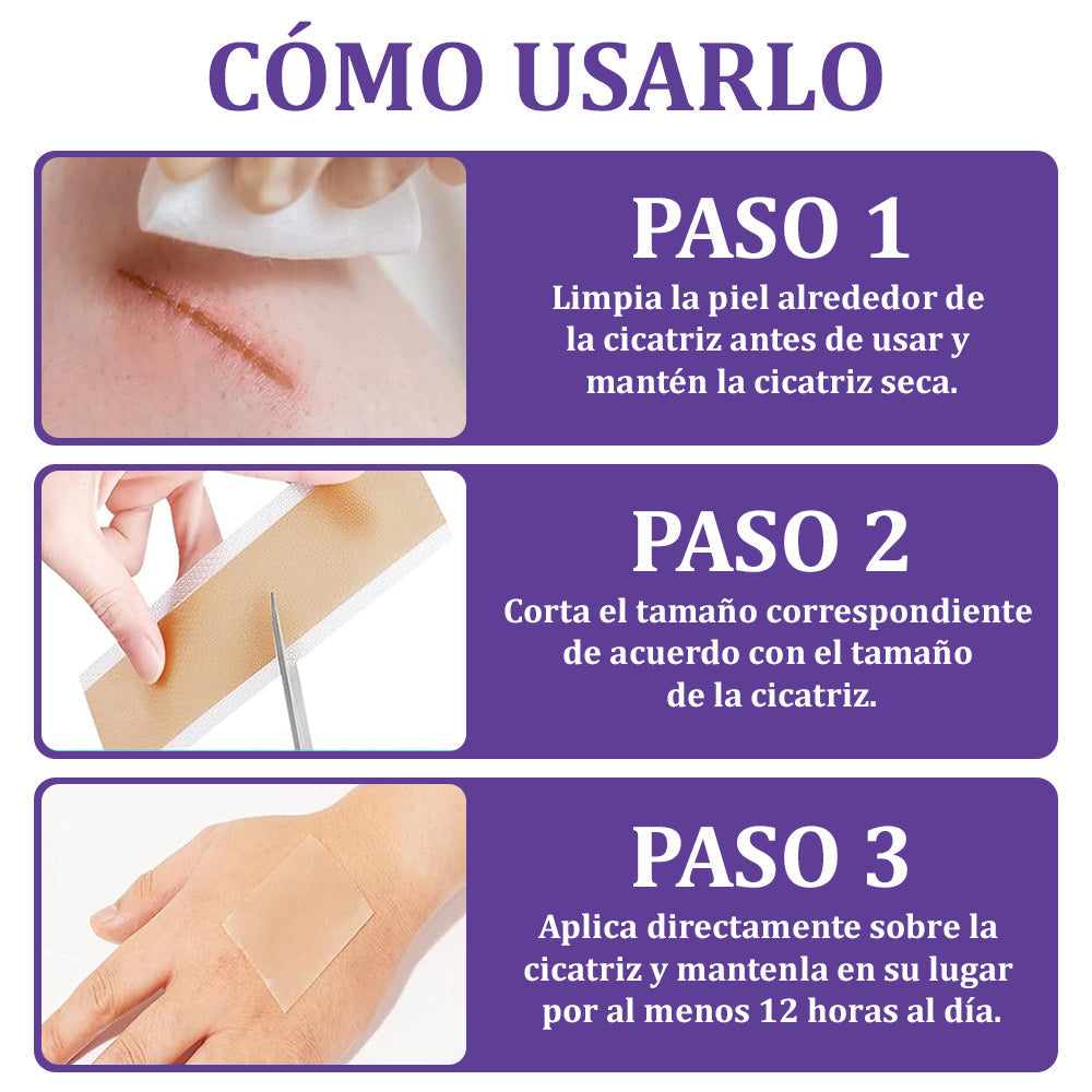 Flysmus® Cinta Nano-Heal: Adiós Cicatrices, Piel Radiante y Suave