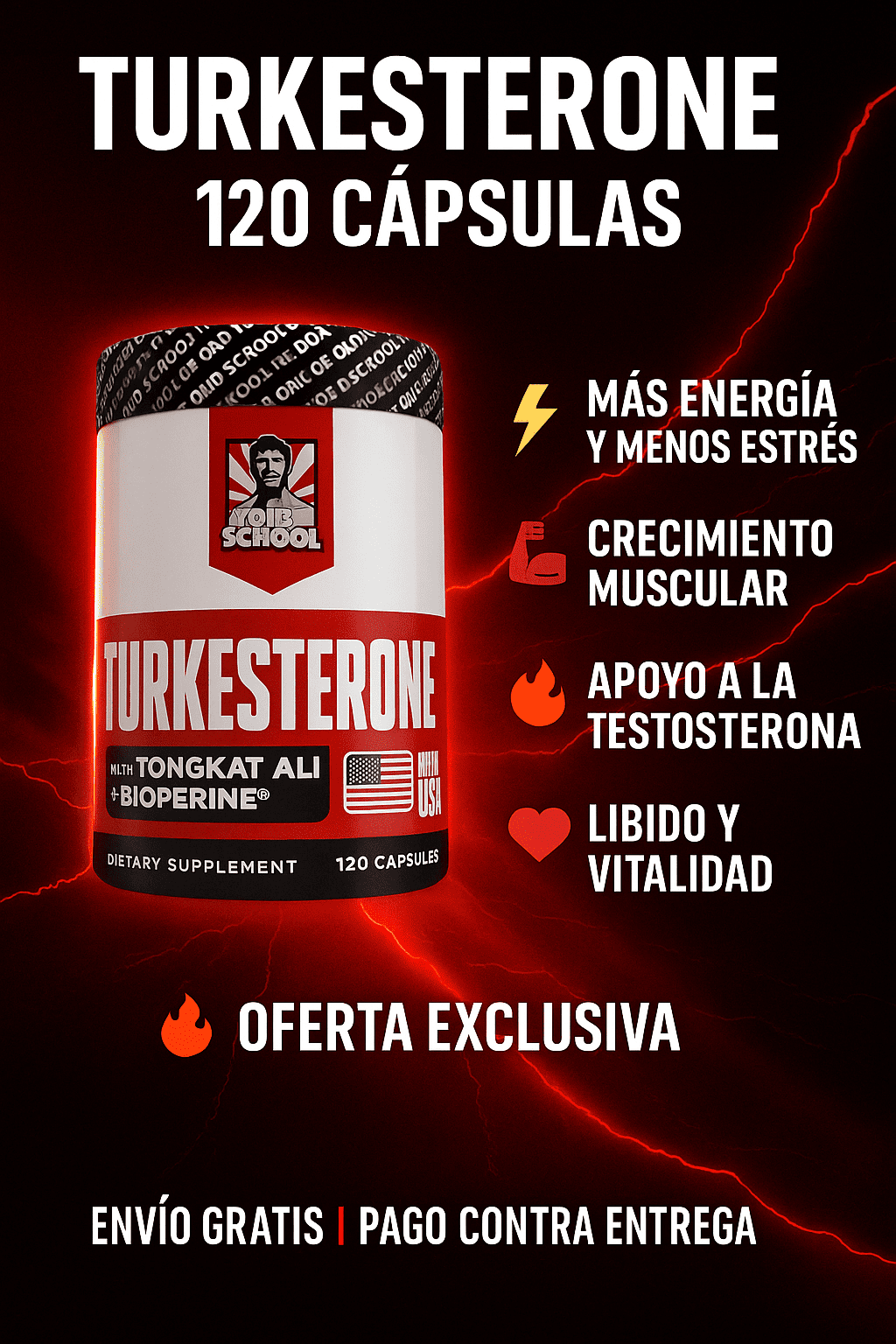 FUERZAMAX PREMIUM – Más Fuerza, Más Energía, Máximo Rendimiento ( 120 Cápsulas)