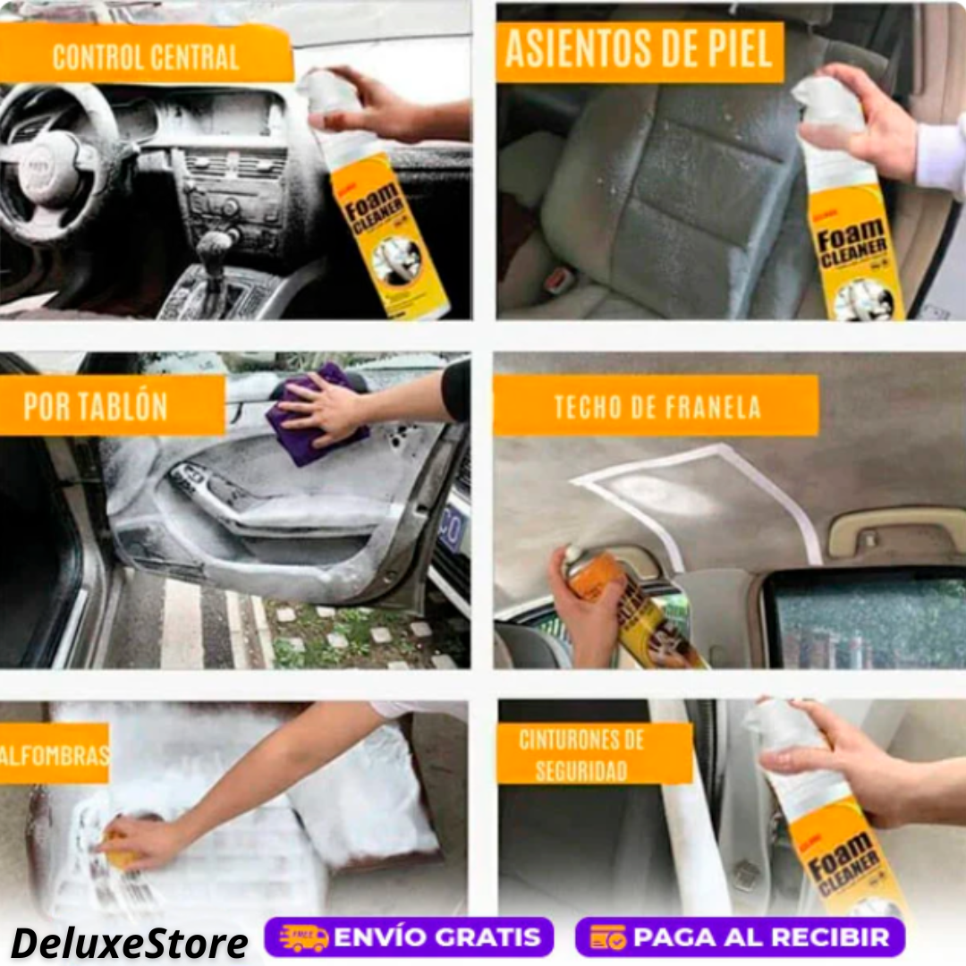 (2x1) Espuma Limpiadora Multiusos "Foam Cleaner" (1 Grande y 1 Pequeño)