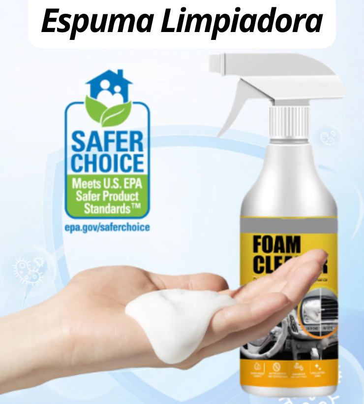 (2x1) Espuma Limpiadora Multiusos "Foam Cleaner" (1 Grande y 1 Pequeño)