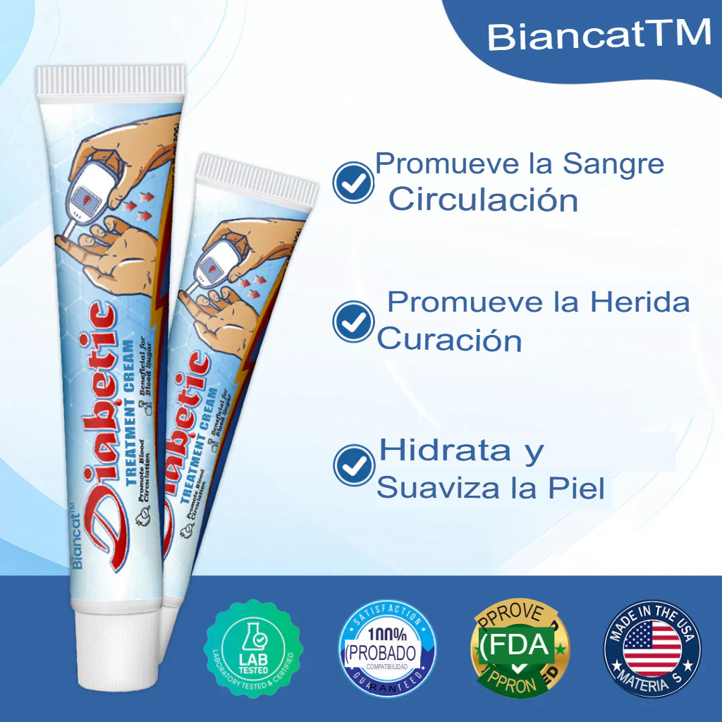 Crema para el tratamiento de la diabetes Biancat® VitaGluco - Aprobada por la Academia Estadounidense de Dermatología (AAD) Precio regular