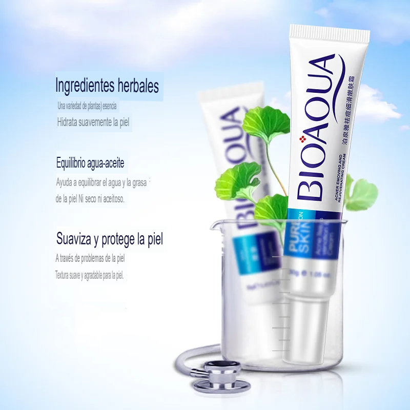 (2X1) Crema Anti Acné "Bioaqua" Promoción Especial⌛